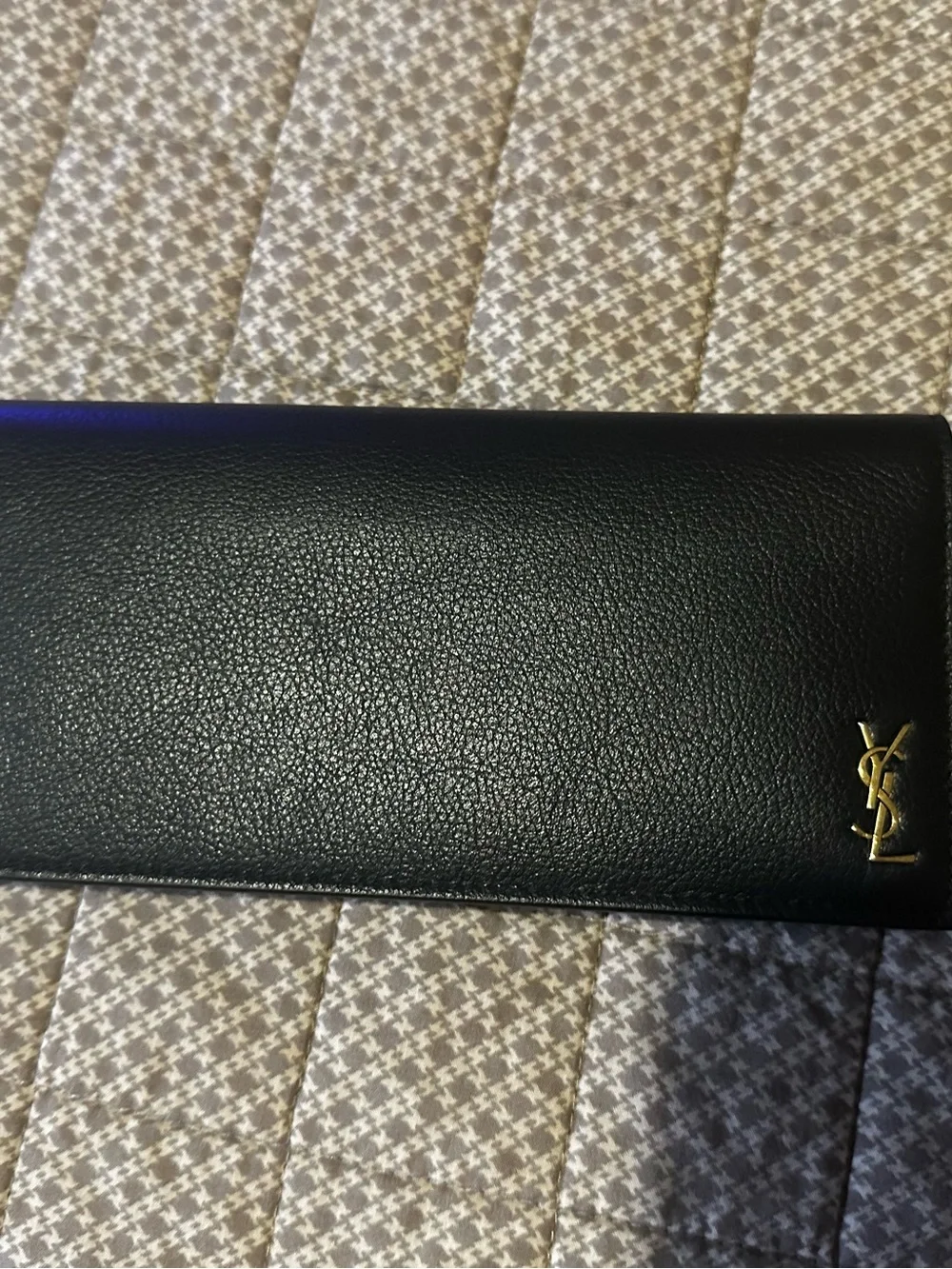 Ysl long black luxury wallet